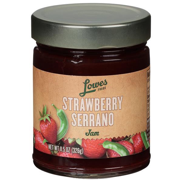 slide 1 of 1, Lowes Foods Strawberry Serrano Jam, 11 oz