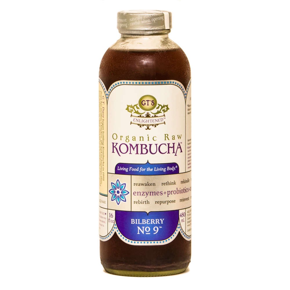 slide 1 of 4, GT's Bilberry Organic Kombucha - 16.2 fl oz, 16.2 fl oz