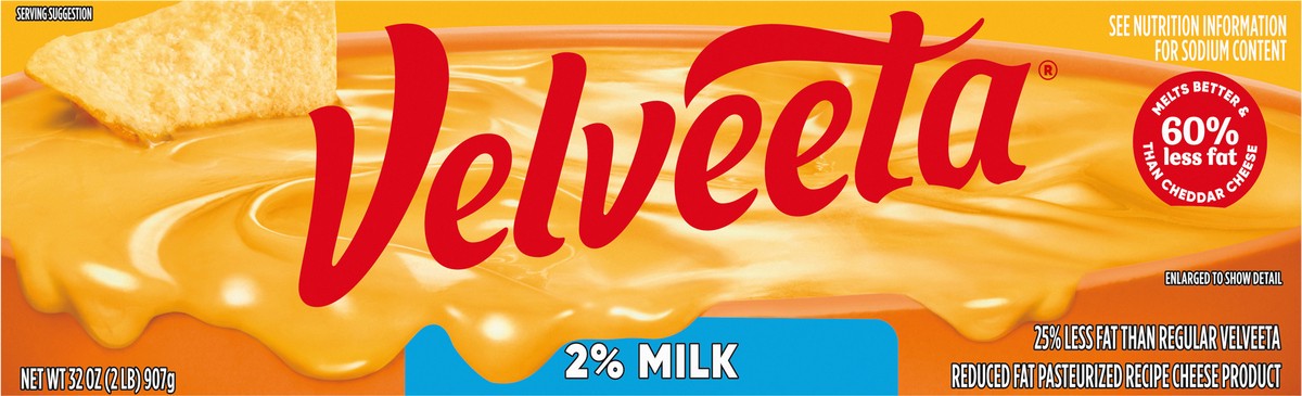 slide 2 of 9, Velveeta 2% Milk Reduced Fat Cheese, 32 oz