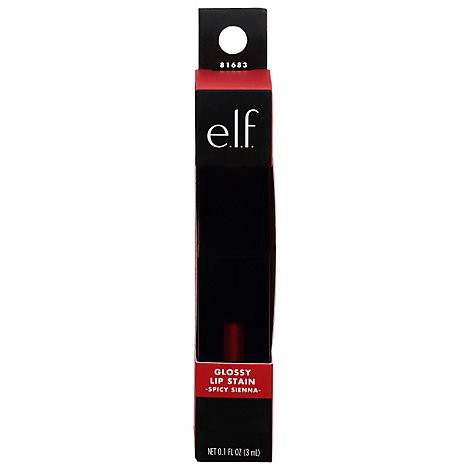 slide 1 of 1, e.l.f. Spicy Sienna Glossy Lip Stain - 0.1 Oz, 0.1 oz