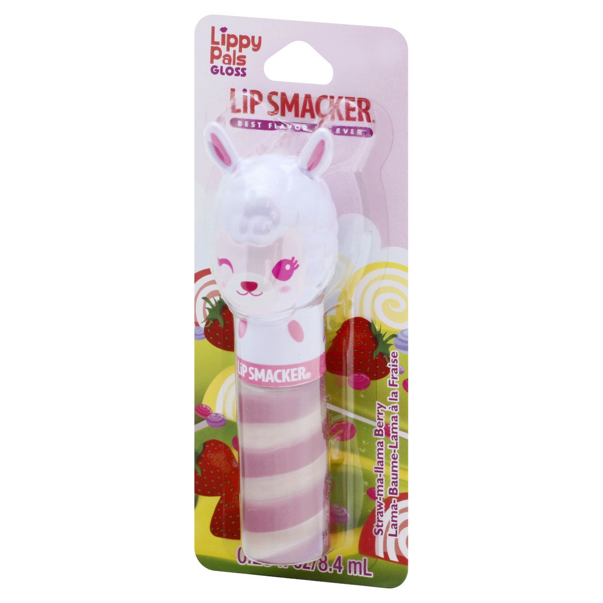 slide 3 of 9, Bonne Bell Lip Smacker Lippy Pal Swirl Lip Gloss-Llama - Straw-ma-llama Berry, 0.14 oz