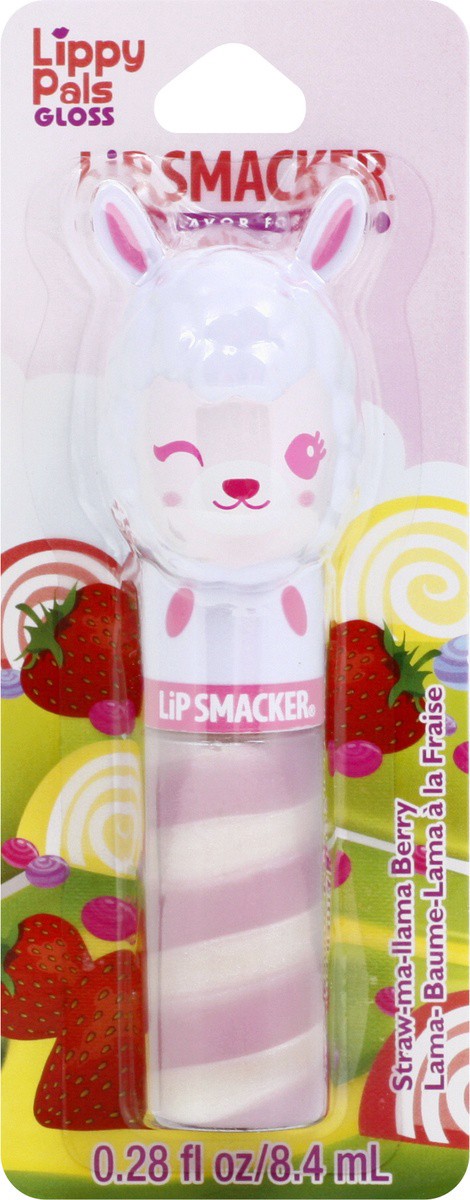 slide 6 of 9, Bonne Bell Lip Smacker Lippy Pal Swirl Lip Gloss-Llama - Straw-ma-llama Berry, 0.14 oz