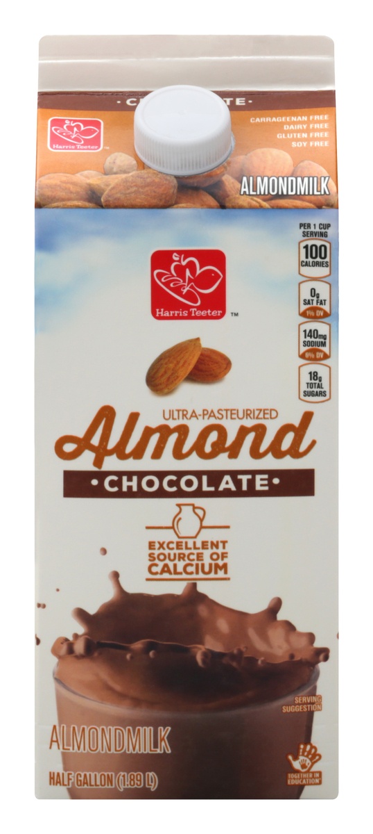 slide 1 of 1, Harris Teeter Almond Milk - Chocolate, 64 oz