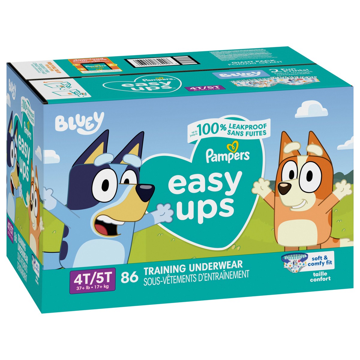 slide 3 of 6, Pampers Easy Ups Training Underwear Boys Size 6 4T5T 86 Count, 86 ct