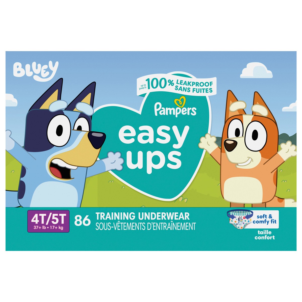 slide 1 of 6, Pampers Easy Ups Training Underwear Boys Size 6 4T5T 86 Count, 86 ct