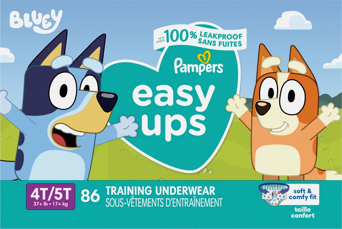 slide 5 of 6, Pampers Easy Ups Training Underwear Boys Size 6 4T5T 86 Count, 86 ct