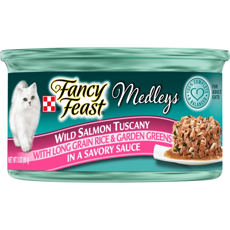 Purina Fancy Feast Medleys Wild Salmon Tuscany Cat Food 3 oz Shipt