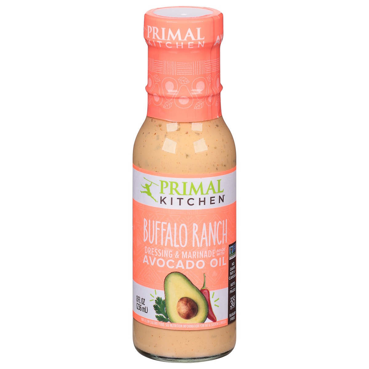 slide 1 of 14, Primal Kitchen Buffalo Ranch Dressing & Marinade 8 fl oz, 1 ct