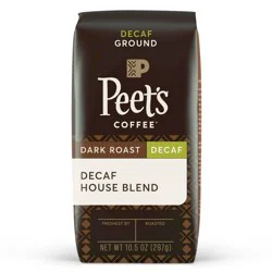 Peet's Coffee Peet's Decaf House Dark Roast Ground Coffee - 10.5 oz