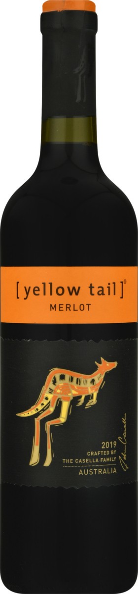 slide 1 of 6, [yellow tail] Australia Merlot 750 ml, 750 ml