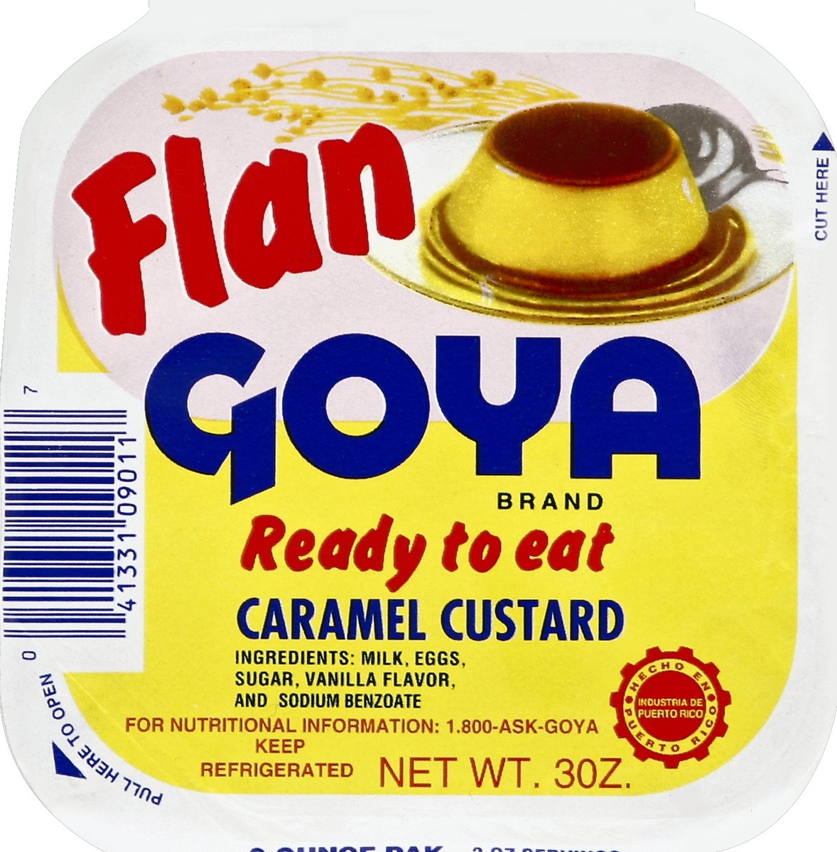 slide 1 of 1, Goya Flan Caramel Custard, 3 oz