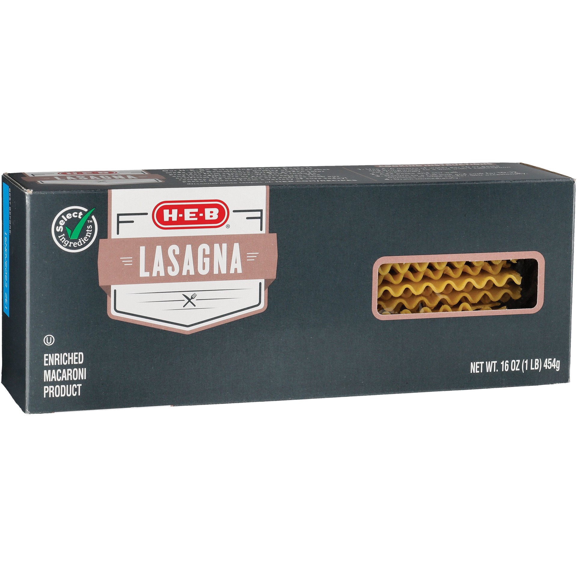 slide 1 of 1, H-E-B Lasagna, 16 oz