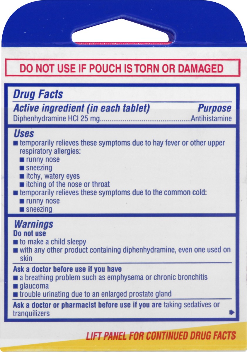 slide 8 of 11, Benadryl Allergy, Tablets, 1 ct