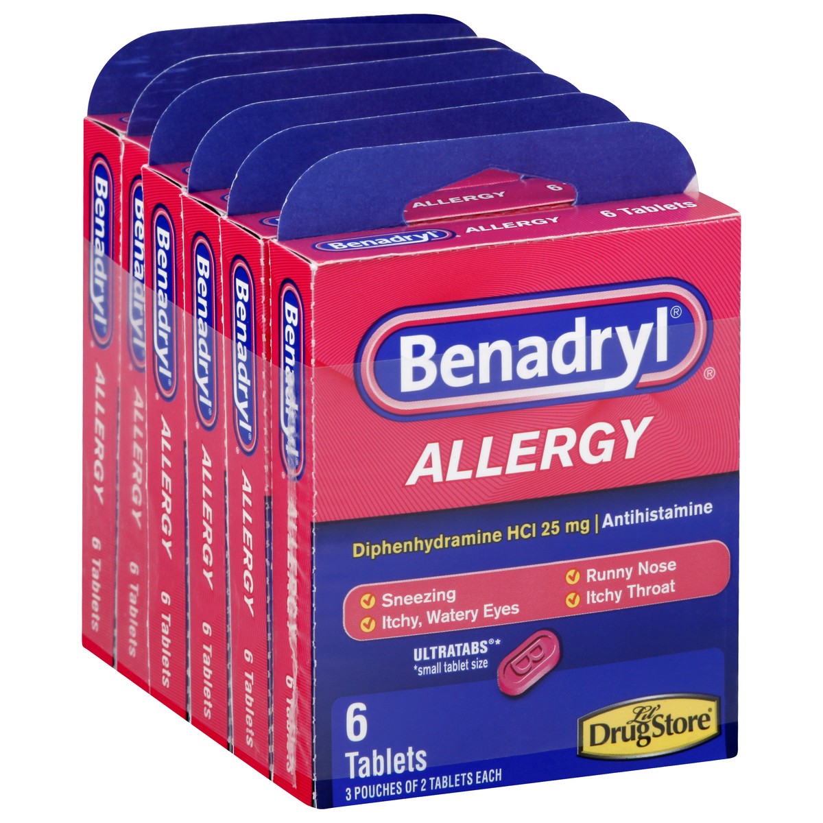 slide 11 of 11, Benadryl Allergy, Tablets, 1 ct