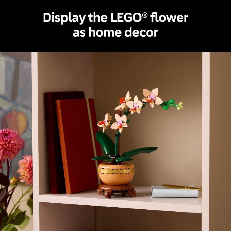 slide 3 of 6, LEGO Botanicals Mini Orchid Building Set for Adults 10343, 1 ct