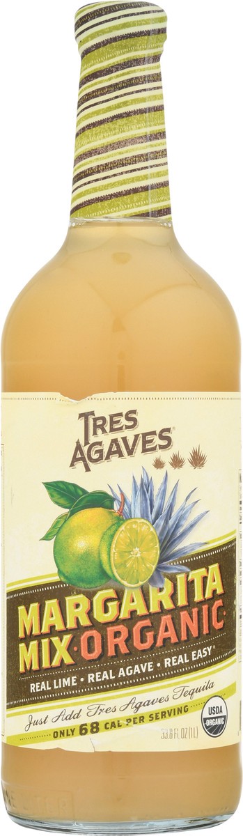 slide 9 of 14, Tres Agaves Organic Lime Margarita Mix, 1 Liter Bottle, 1 liter