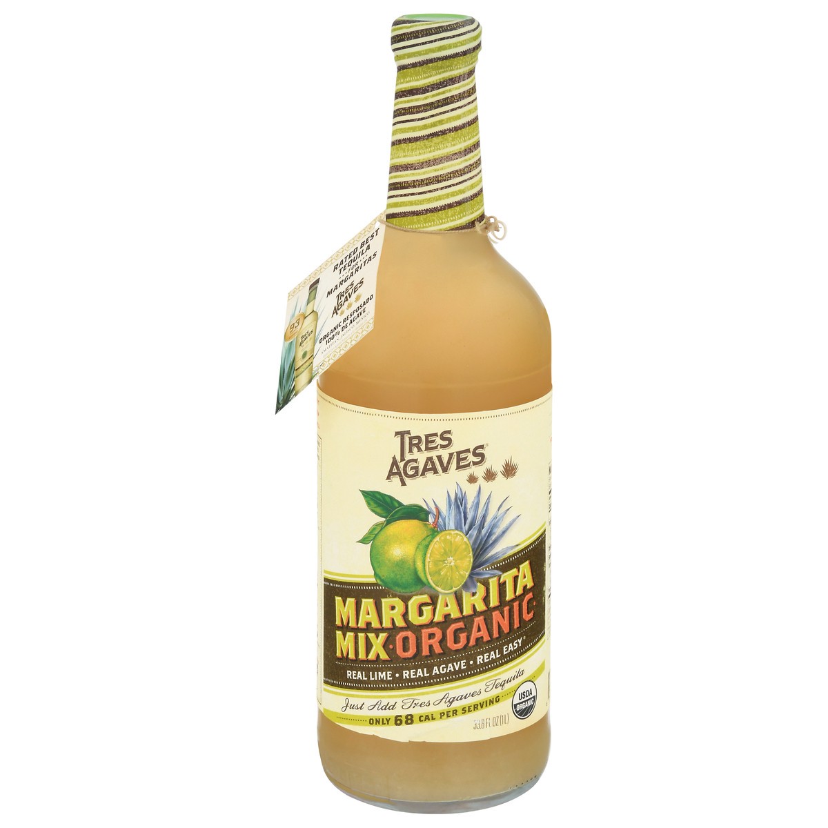 slide 1 of 1, Tres Agaves Organic Real Lime Margarita Mix - 33.8 fl oz, 33.8 fl oz