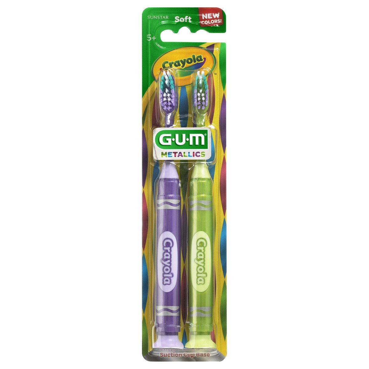 slide 1 of 1, G-U-M Crayola Soft Toothbrush, 2 ct