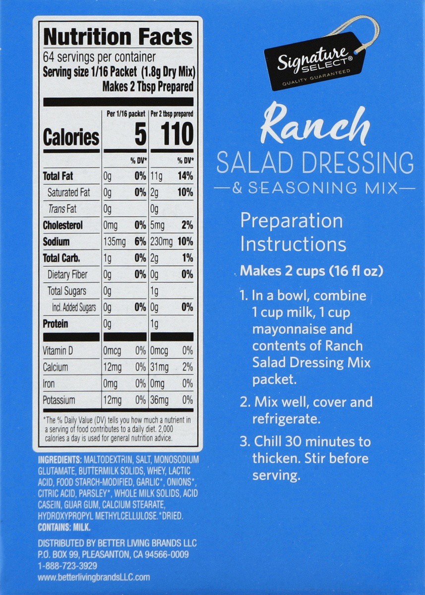 slide 6 of 7, Signature Select Salad Dressing & Seasoning Mix 4 ea, 4 ct