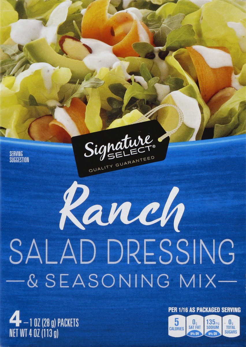 slide 3 of 7, Signature Select Salad Dressing & Seasoning Mix 4 ea, 4 ct