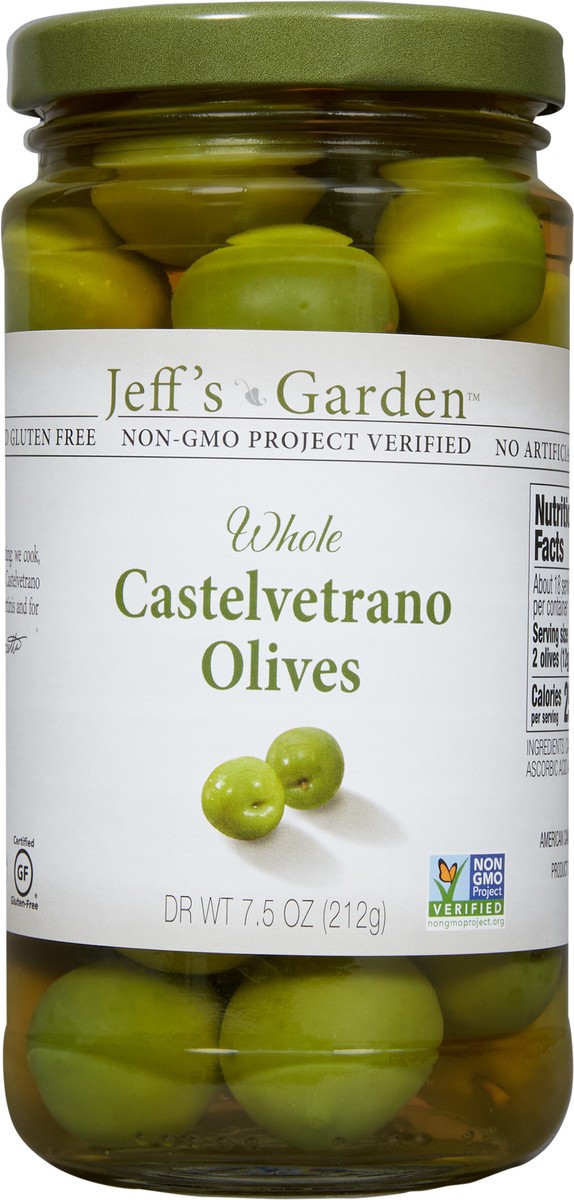 slide 4 of 7, Jeff's Naturals Whole Castelvetrano Olives, 7.5 oz