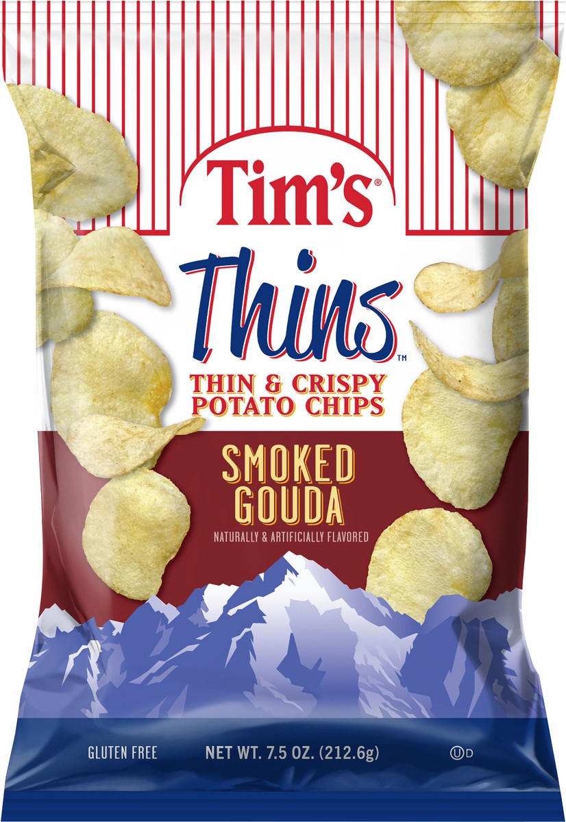 slide 4 of 7, Tim's Tim's Cascade Thins Smoked Gouda Chip - 7.5 oz, 7.5 oz