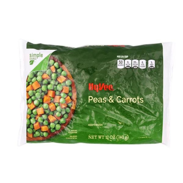 slide 1 of 1, Hy-Vee Peas & Carrots, 12 oz