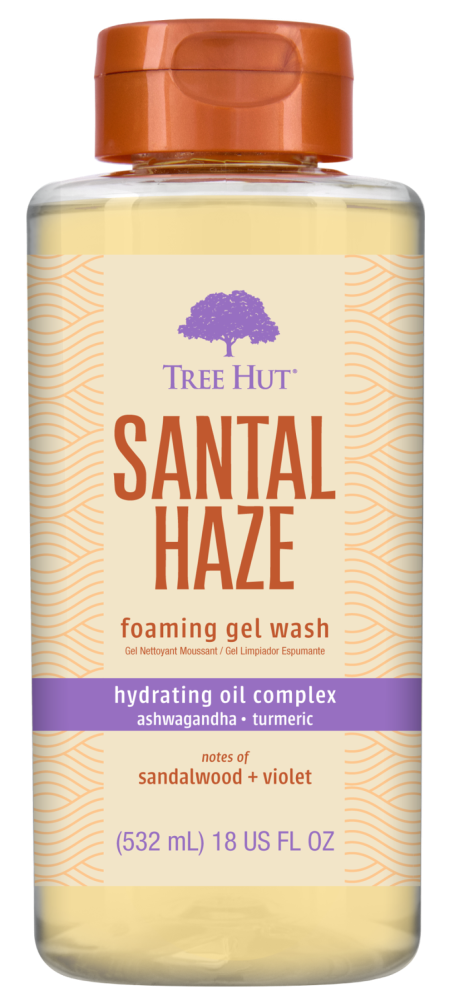 slide 1 of 1, Tree Hut® Santal Haze Foaming Gel Wash, 18 fl oz