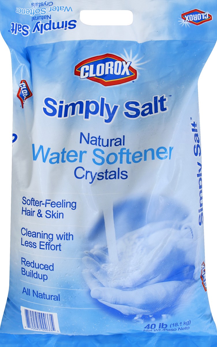 slide 4 of 4, Clorox Water Softener, Natural, Crystals, 40 lb