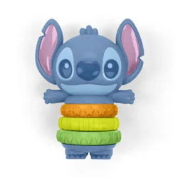 Bright Starts Disney Baby Stitch Twist-a-Stitch Fidget Toy with Textured Rings and Rattle Beads