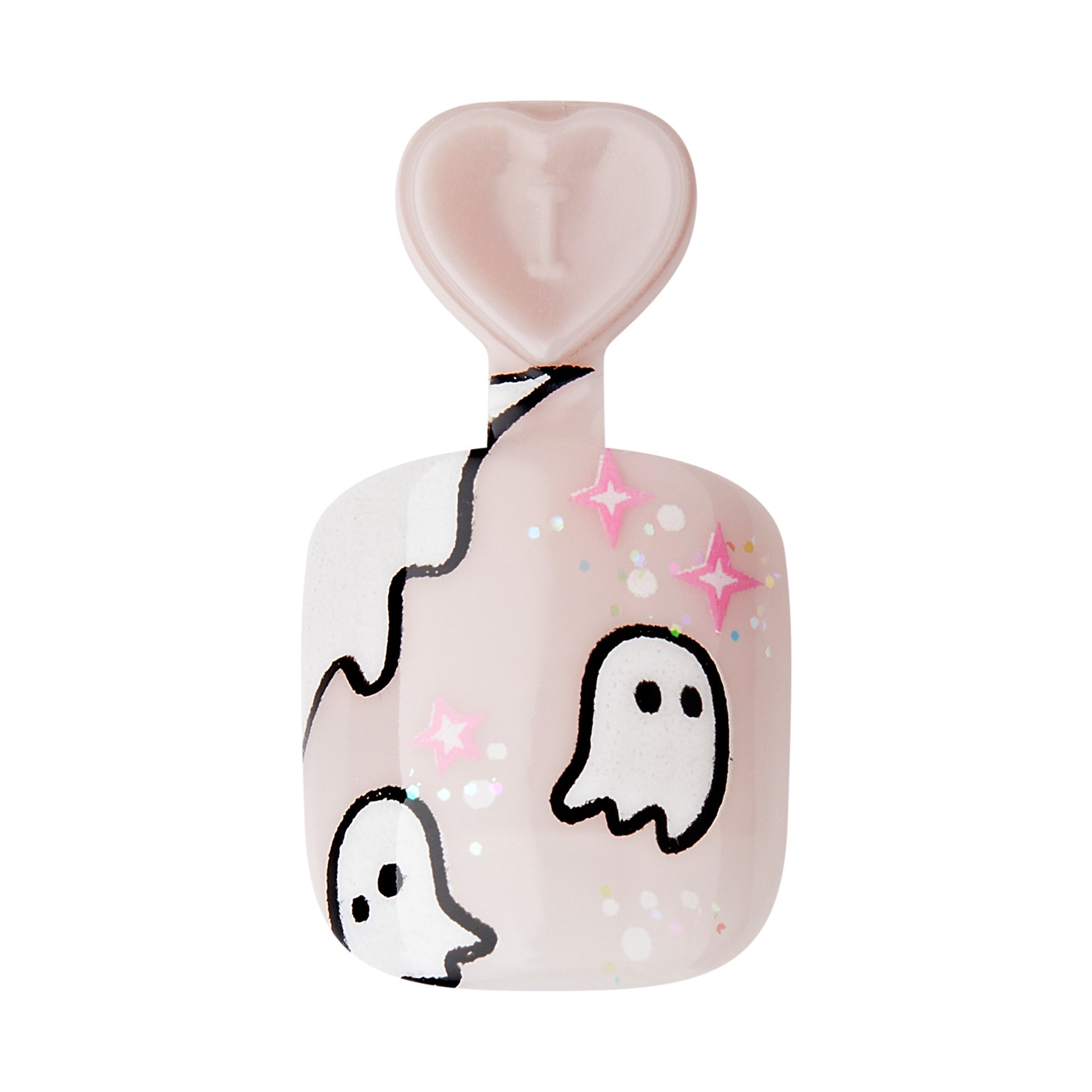 slide 5 of 5, imPRESS MINI Halloween Press-On Nails for Kids, No Glue Needed, Pink, Square Shape, 21 Ct., 1 ct