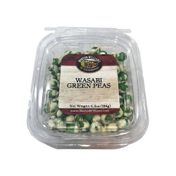 slide 1 of 1, Morton Williams Wasabi Green Peas, 6 oz