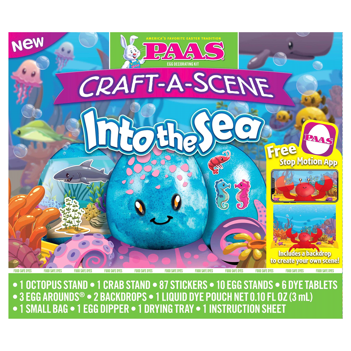 slide 1 of 1, Cake Mate Paas Craft-A-Scene Into The Sea, Egg Decorating Kit, 1 ct