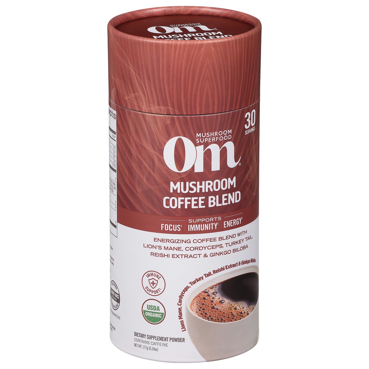 slide 4 of 14, Om Mushroom Coffee Blend- 6.24 oz, 1 ct