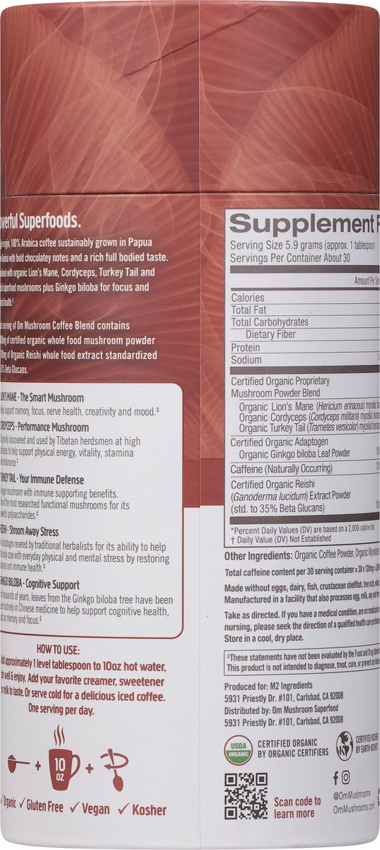 slide 13 of 14, Om Mushroom Coffee Blend- 6.24 oz, 1 ct