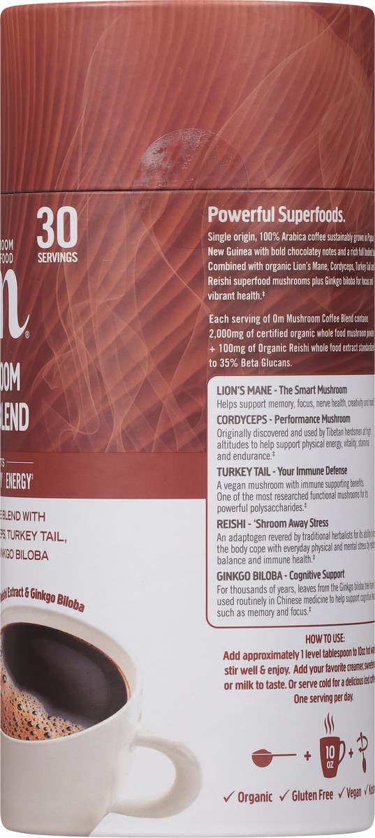 slide 6 of 14, Om Mushroom Coffee Blend- 6.24 oz, 1 ct