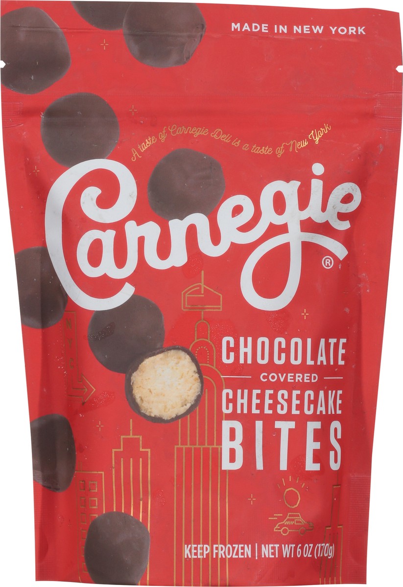 slide 3 of 9, Carnegie Chocolate Covered Cheesecake Bites 6 oz, 6 oz
