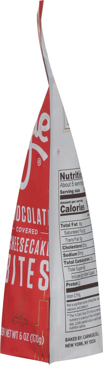 slide 7 of 9, Carnegie Chocolate Covered Cheesecake Bites 6 oz, 6 oz