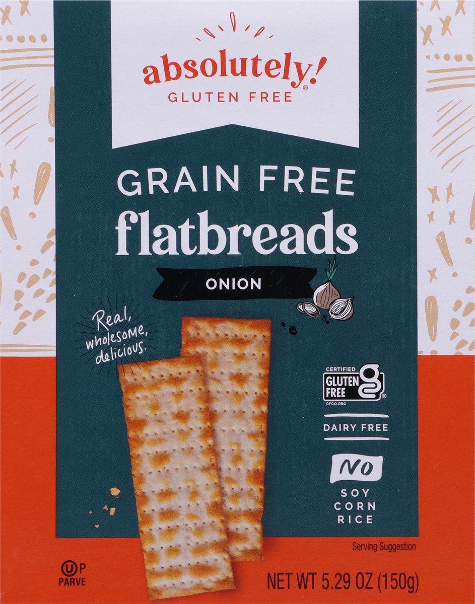 slide 6 of 9, Absolutely! Gluten Free Grain Free Onion Flatbreads 5.29 oz, 5.29 oz