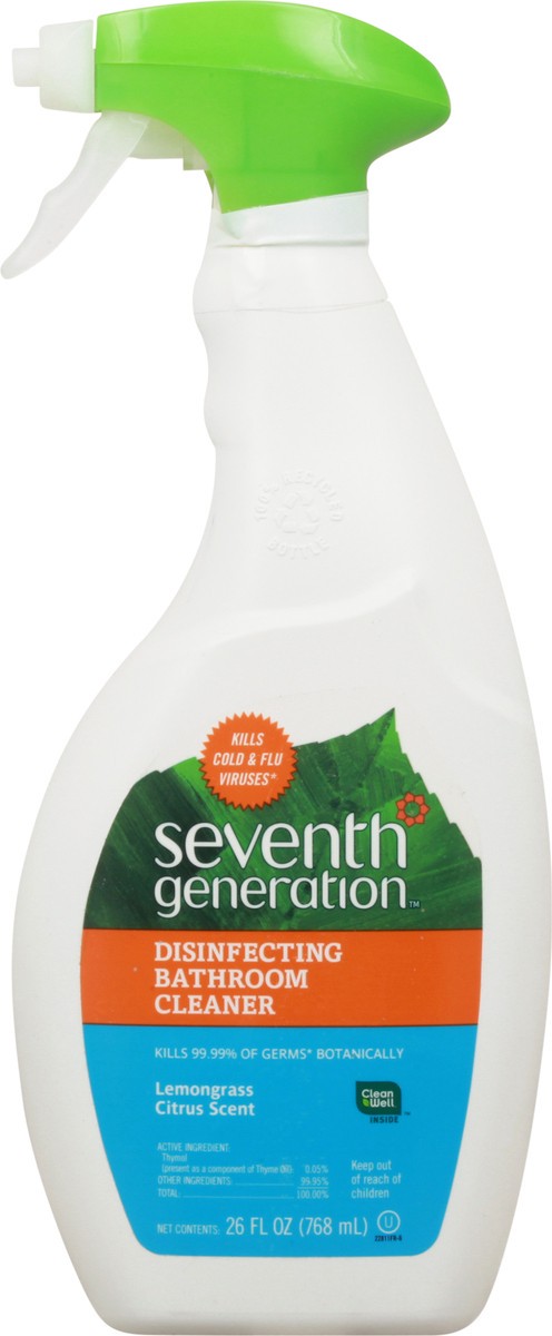 slide 8 of 9, Seventh Generation Disinfecting Spray Lemongrass Citrus, 26 oz, 26 oz