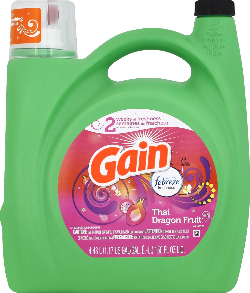 slide 1 of 3, Gain Detergent 150 oz, 150 oz