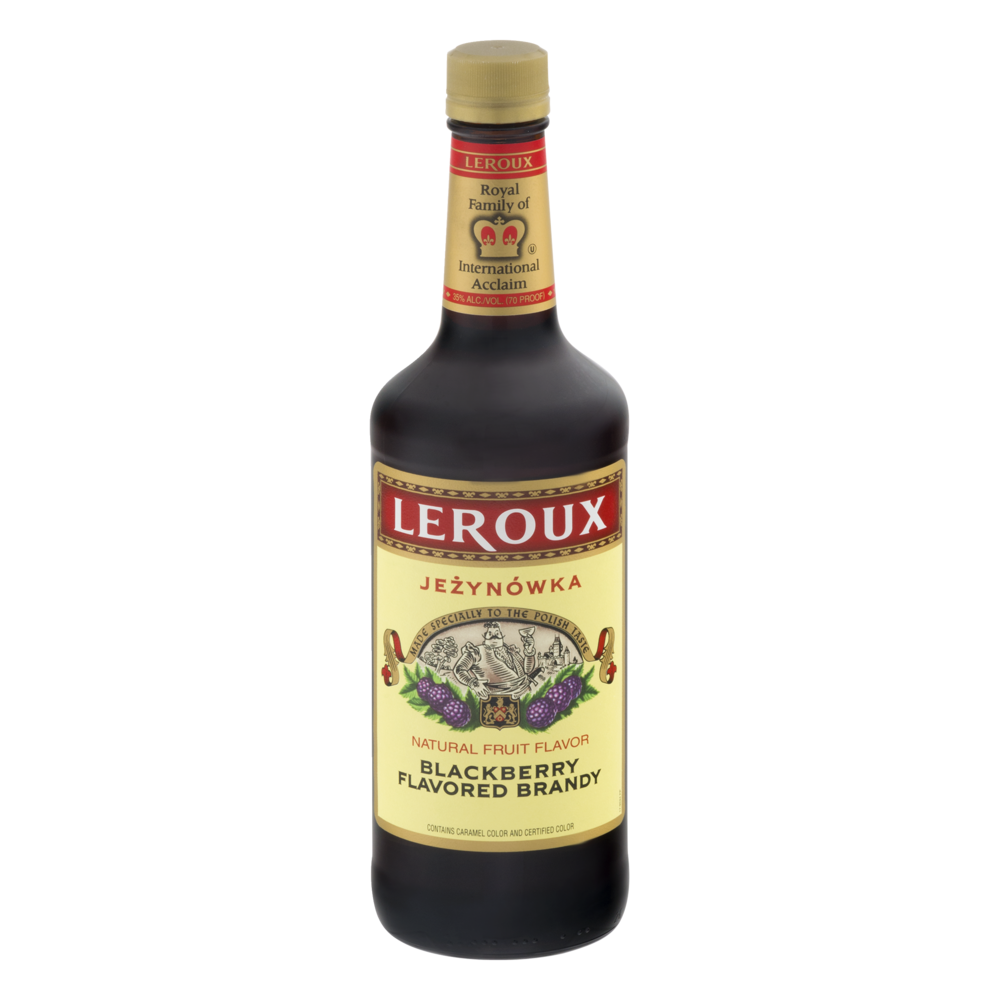 slide 1 of 1, Leroux Polish Blackberry Flavored Brandy, 750 ml