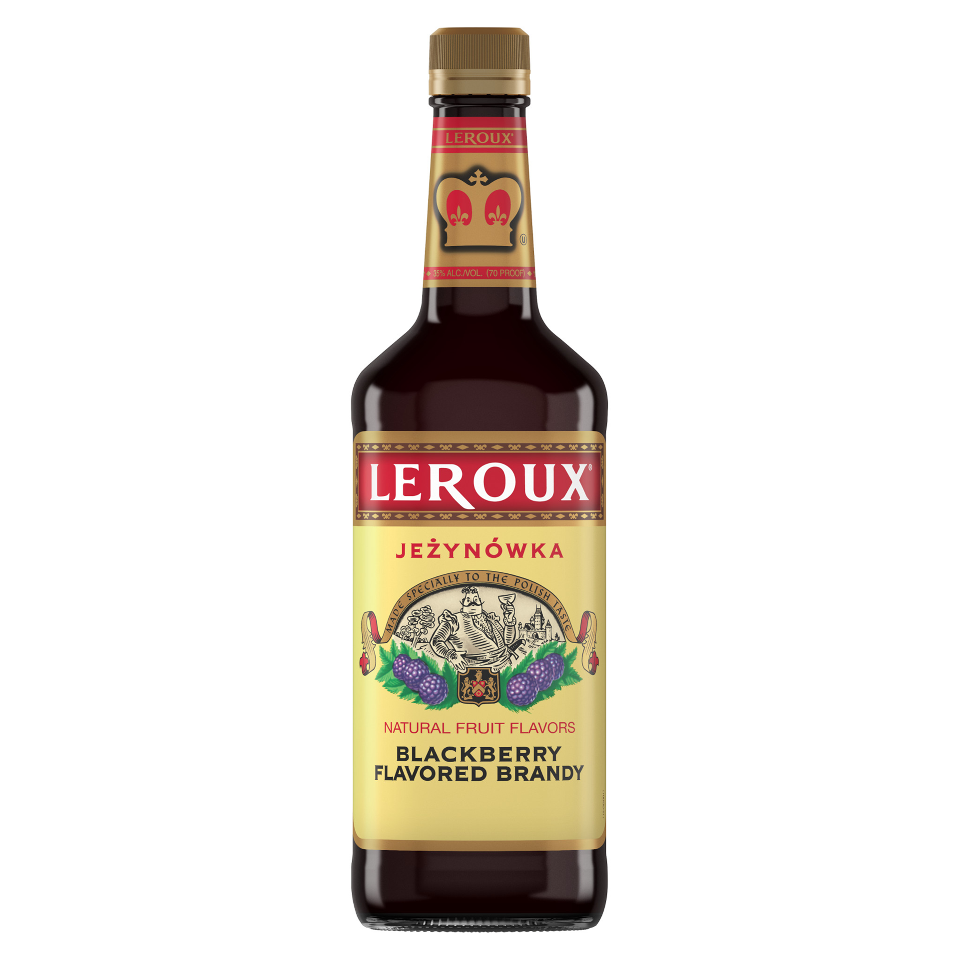 slide 1 of 3, Leroux Polish Blackberry Flavored Brandy, 750 ml