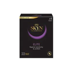 SKYN Elite Non-Latex Lubricated Condoms - 20 Each