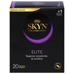 SKYN Elite Non-Latex Lubricated Condoms - 20 Each