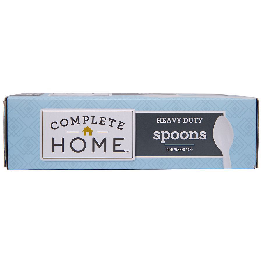 slide 4 of 4, Complete Home Plastic Spoons, 48 ct