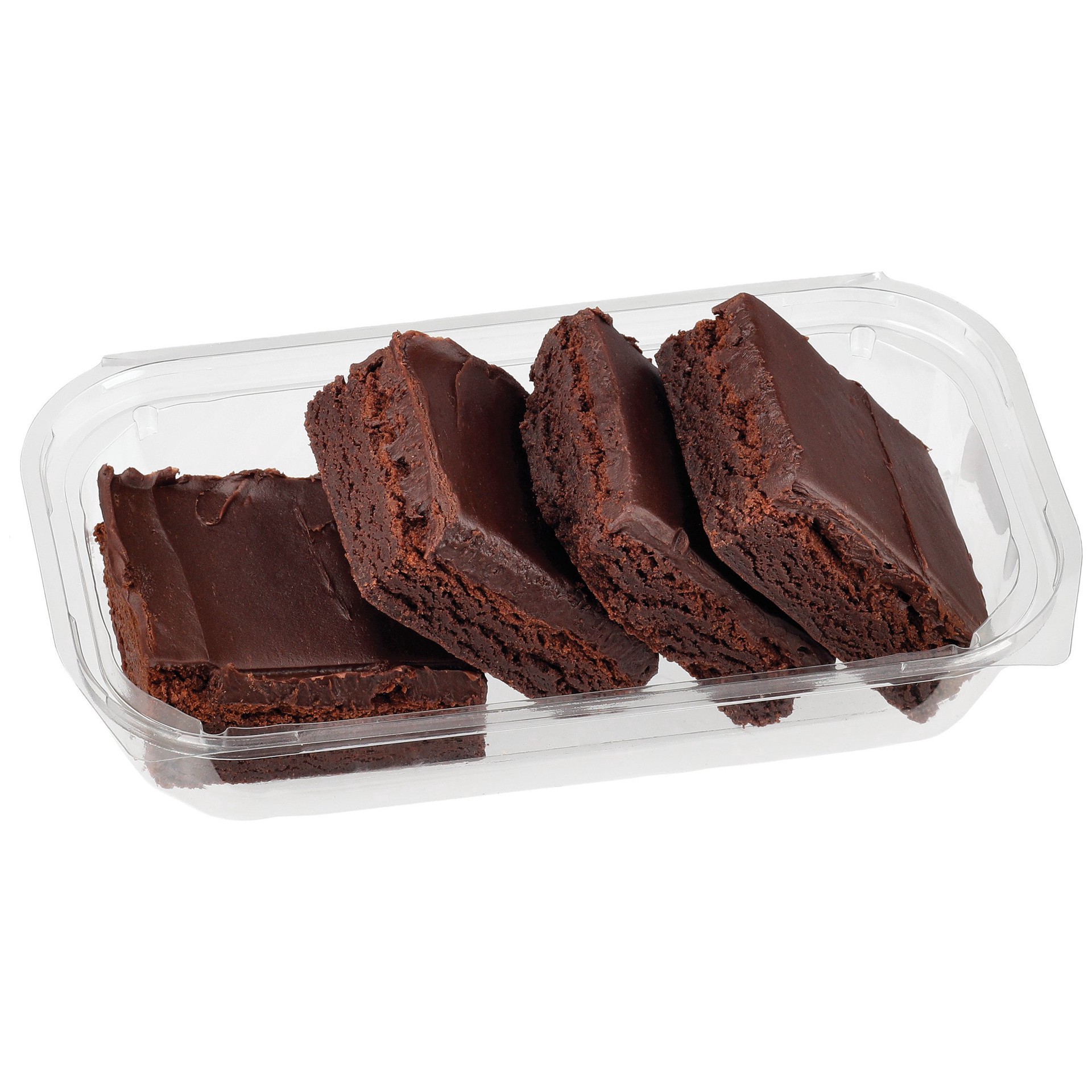 slide 1 of 1, H-E-B Bakery Gourmet Iced Fudge Brownies, 4 ct