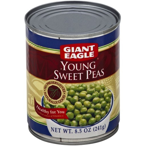 slide 1 of 1, Giant Eagle Young Sweet Peas - 8.5 oz, 8.5 oz