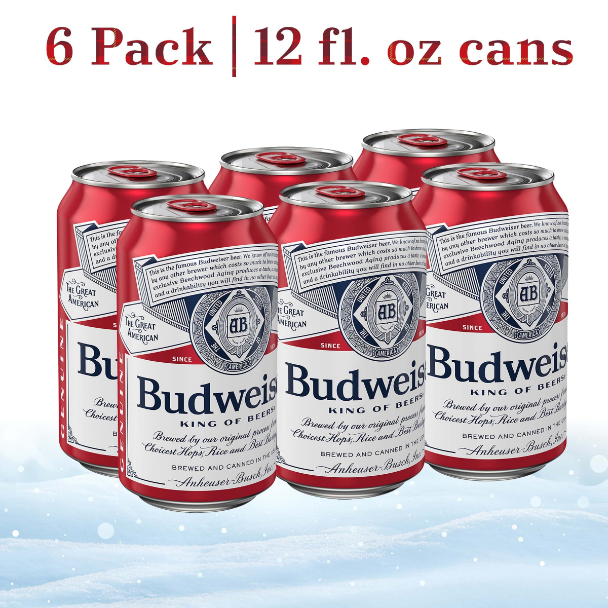 slide 1 of 5, Budweiser Beer , 6 ct; 12 oz