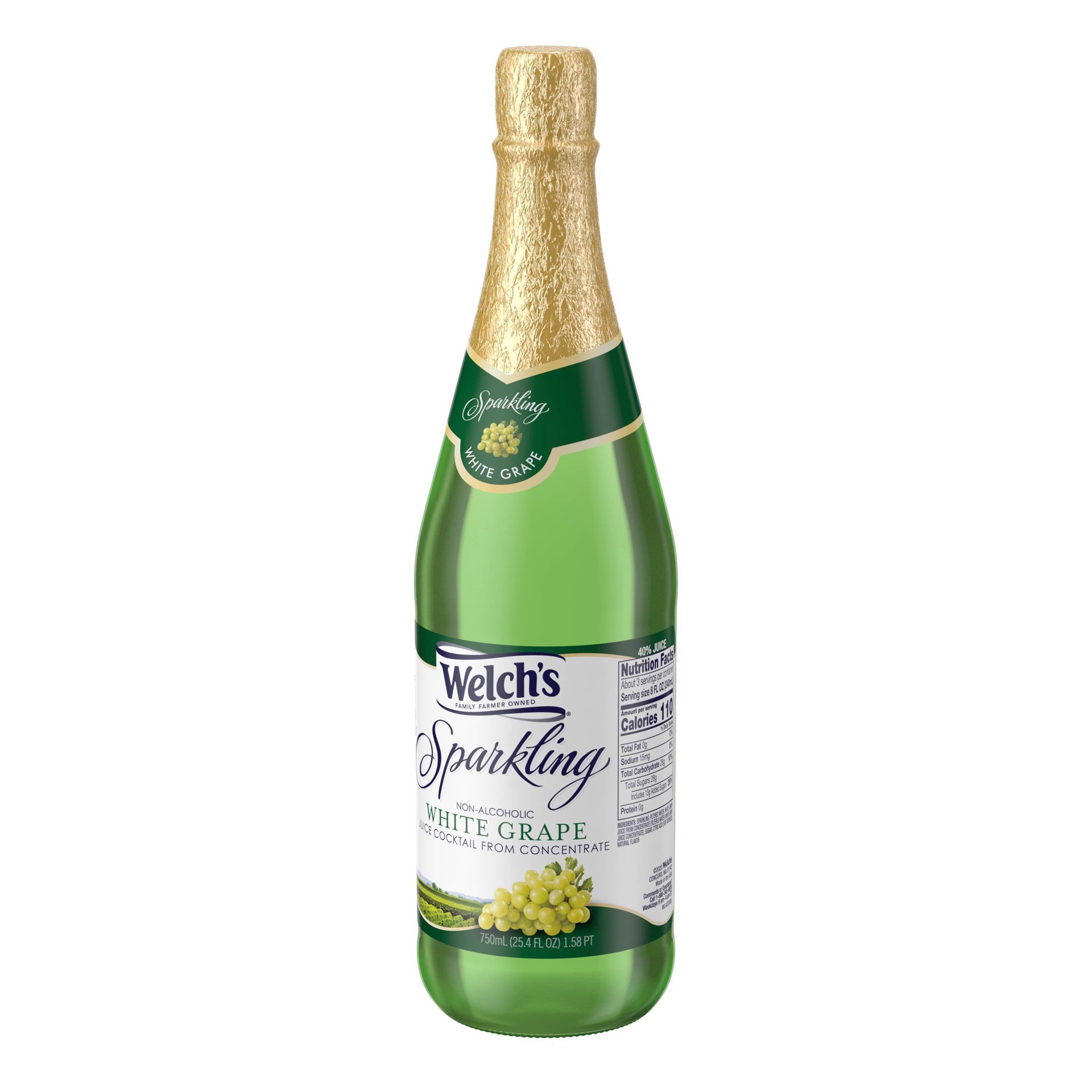slide 11 of 11, Welch's Sparkling White Grape Juice - 25.4 fl oz Glass Bottles, 25.4 fl oz
